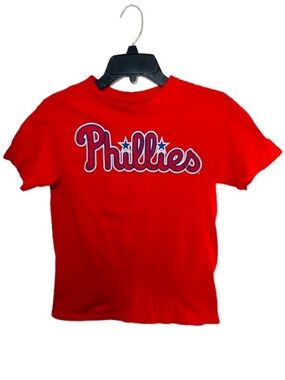 Red Kids Short-Sleeve Team Phillies Bryce Harper T-Shirt